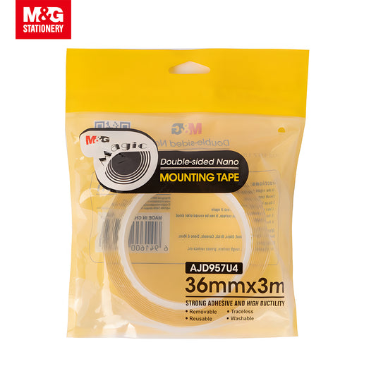 M&G Double Sided Nano Transparent Mounting Tape 36mm x 3M (1 Roll) 24s/Set (AJD957U4)