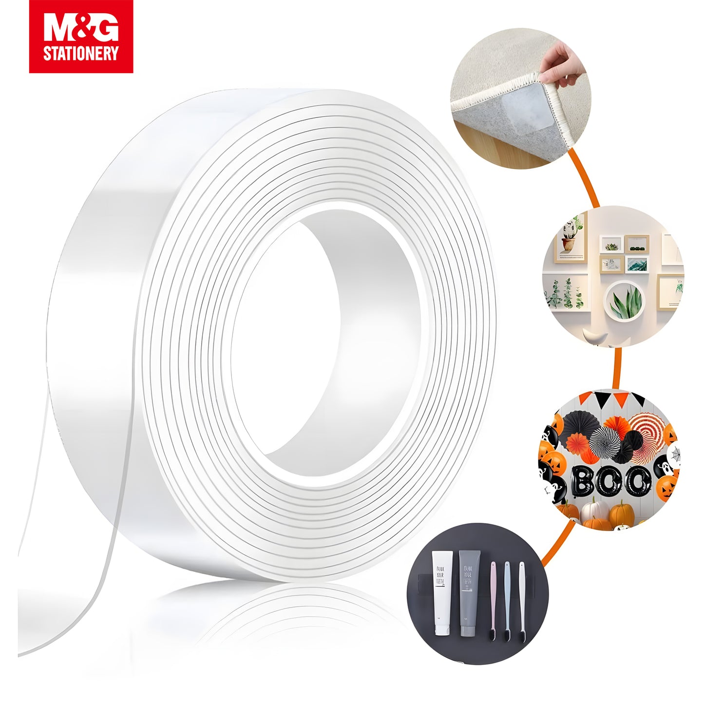 M&G Double Sided Nano Transparent Mounting Tape 36mm x 3M (1 Roll) 24s/Set (AJD957U4)