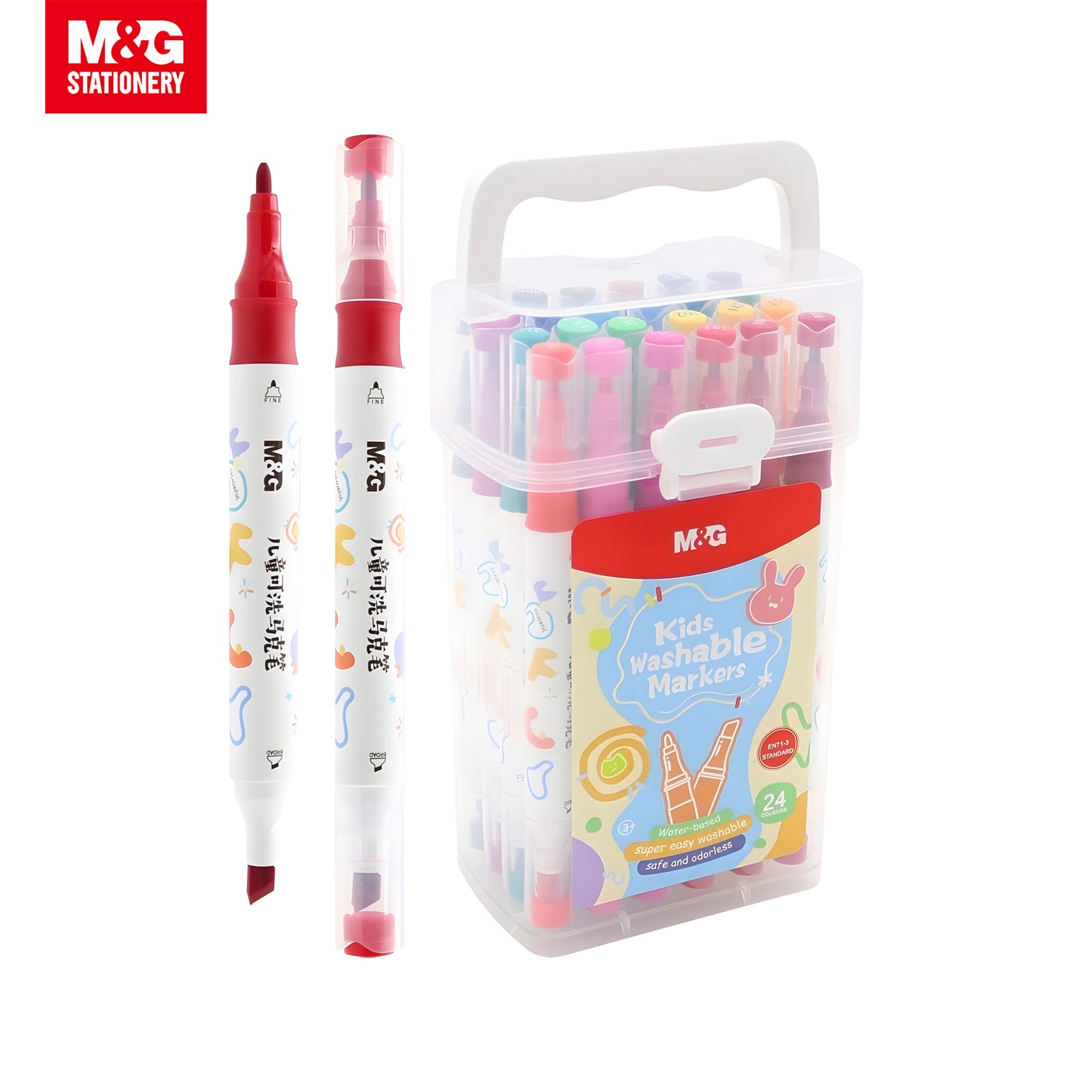 M&G Easy Washable Watercolour Marker 48 Colors (APMT3414)