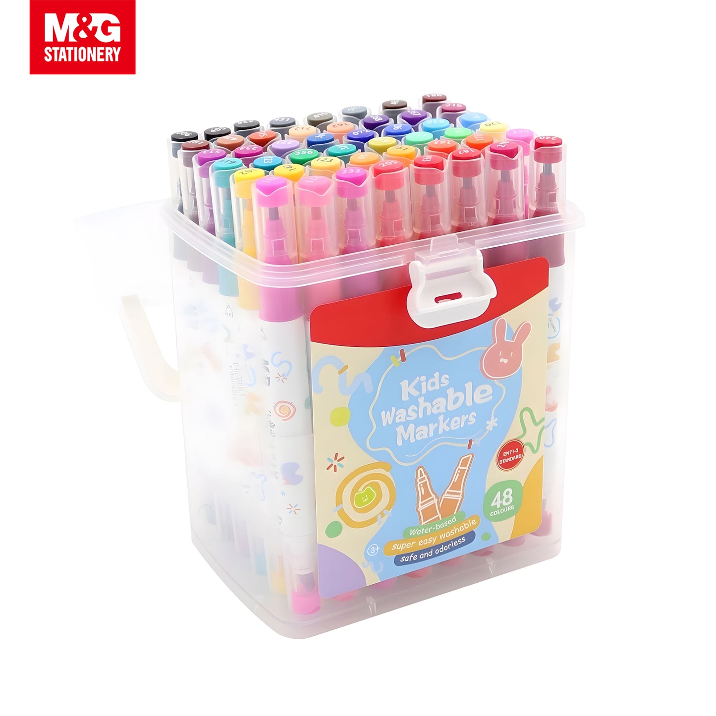 M&G Easy Washable Watercolour Marker 48 Colors (APMT3414)