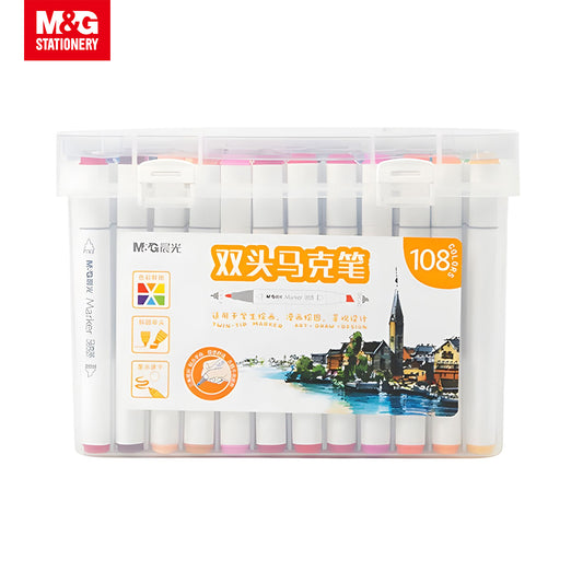 M&G Double Tip Triangle Art Marker 108 Colors (APMV0907)
