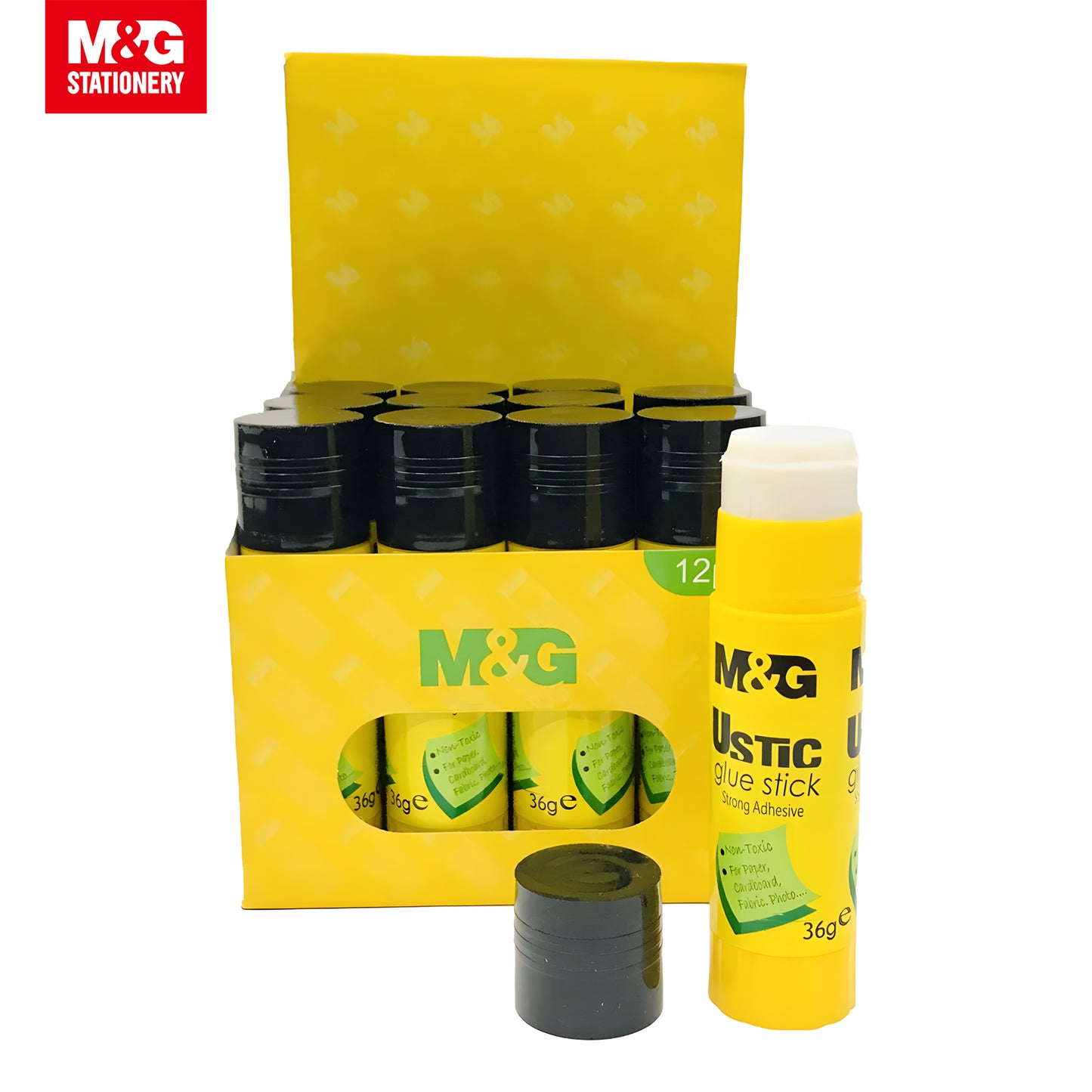 M&G Ustic Glue Stick Strong Adhesive PVA 36G 12s/Set (ASG97157)