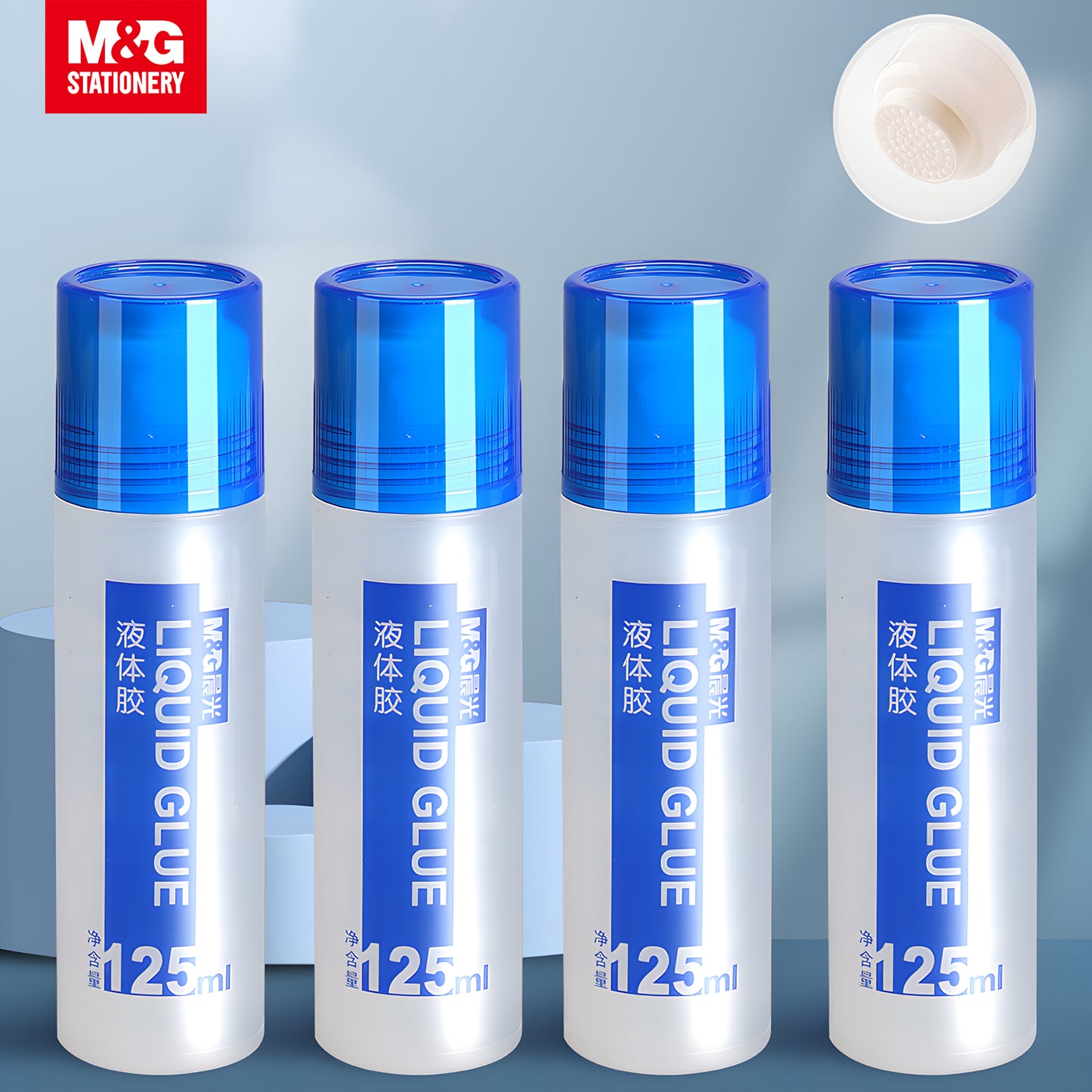 M&G Liquid Glue With Rubber Head 125ml 12s/Set (AWG97035)