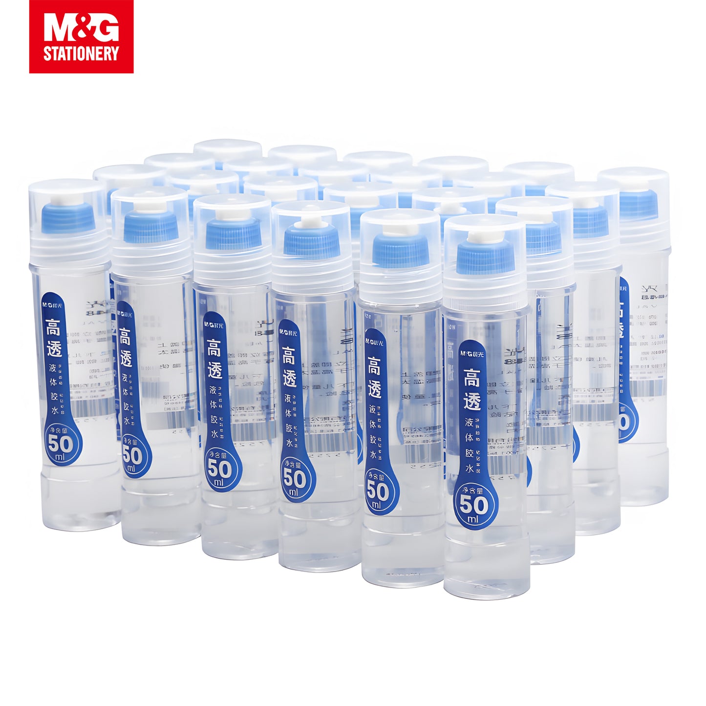 M&G Clear Liquid Glue Highly Transparent 50ml 24s/Set (AWG97048)
