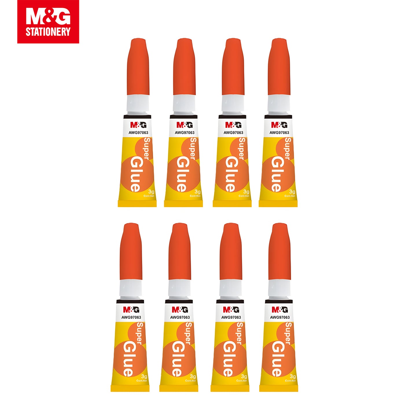 M&G Ultra Fast Super Glue Extremely Strong 3g 192s/Set (AWG97063)