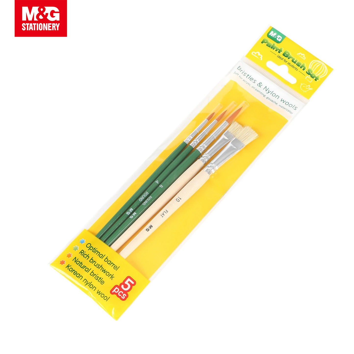 M&G Paint Brush Set 5pcs (ABH978B8)