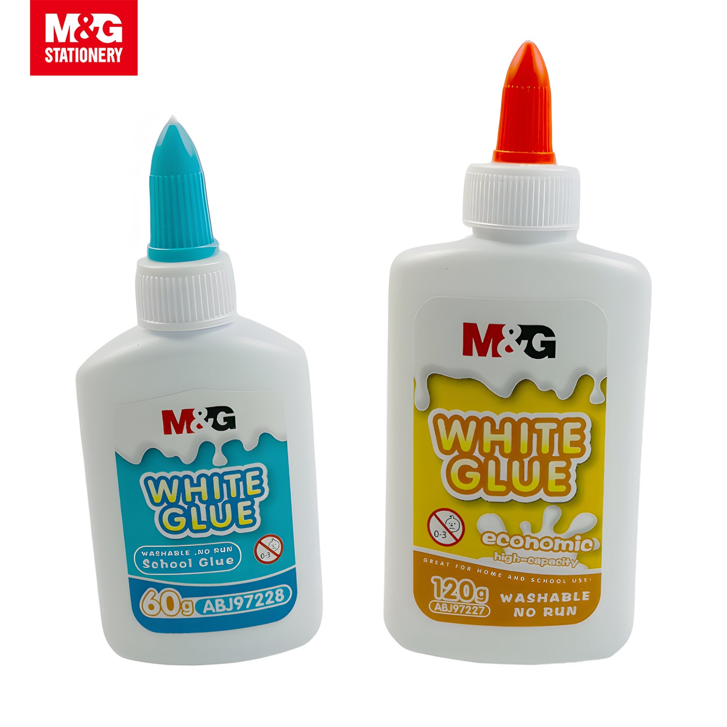 M&G Washable White Glue 120g Set (ABJ97227 & ABJ97228)