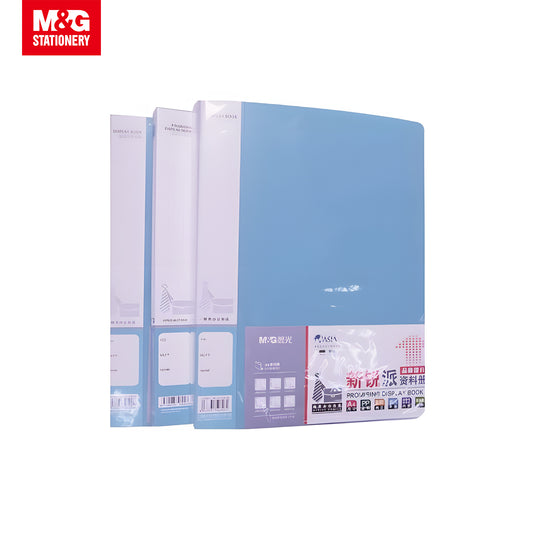M&G A4 Display Book 0.75mm PP 30 Pockets Blue 12s/Set (ADM9290622)