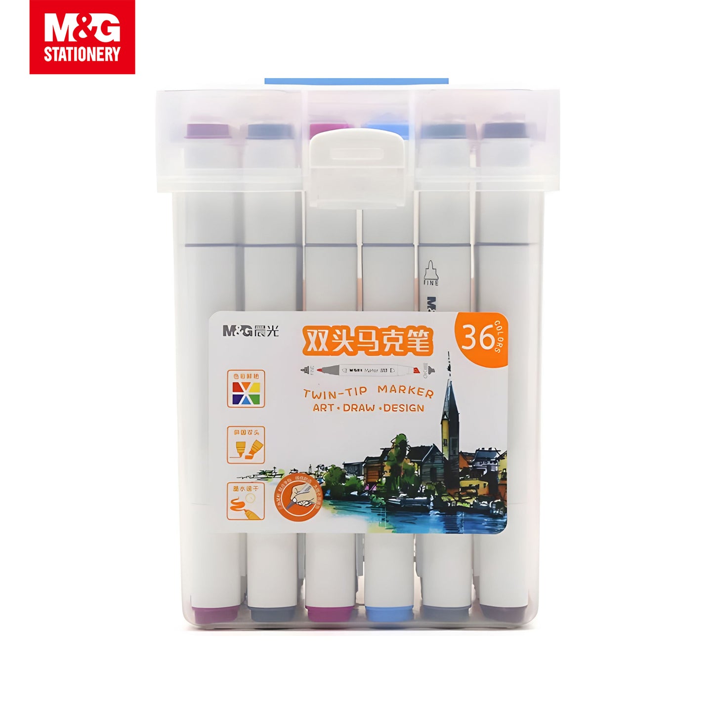 M&G Double Tip Triangle Art Marker 36 Colors (APMV0902)