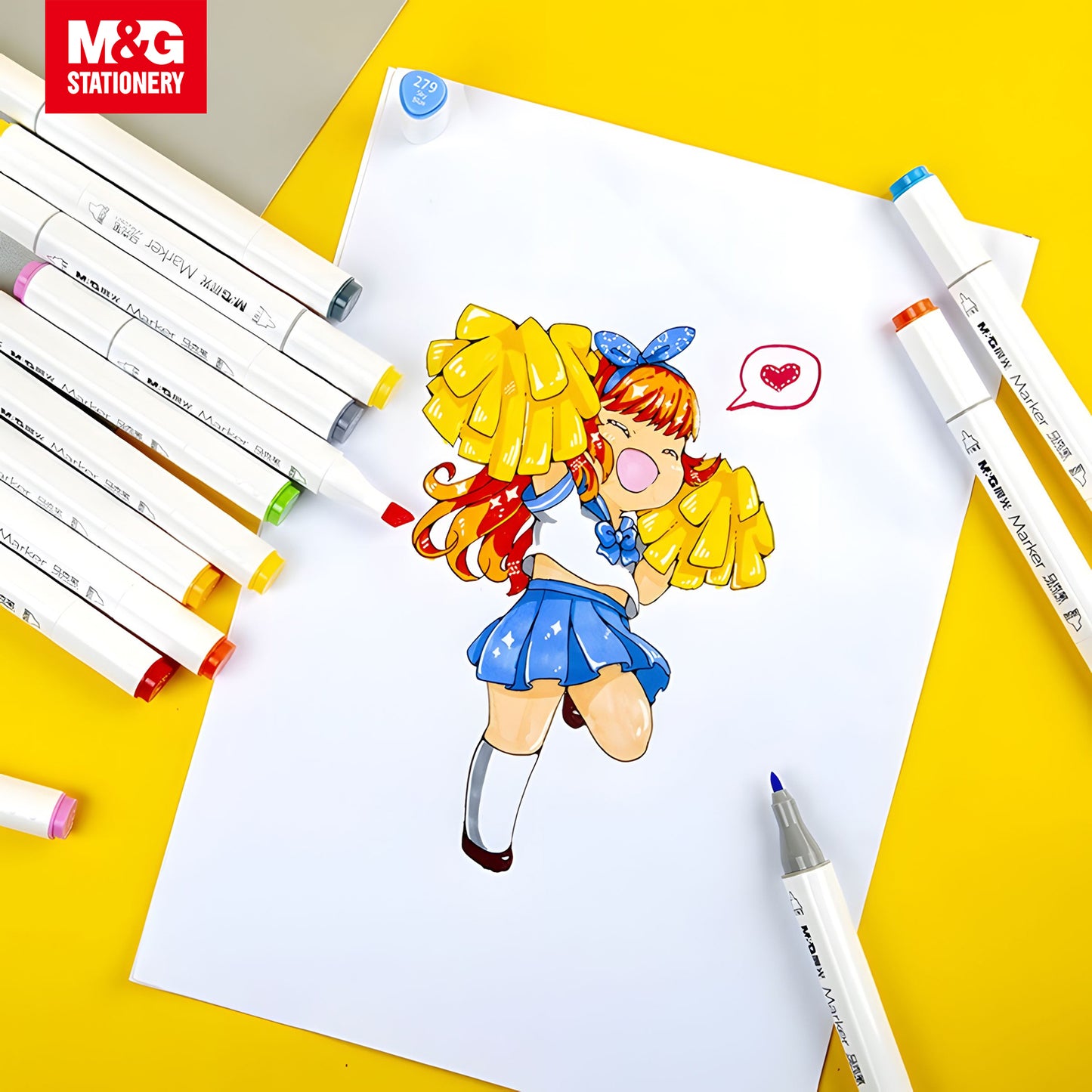 M&G Double Tip Triangle Art Marker 36 Colors (APMV0902)