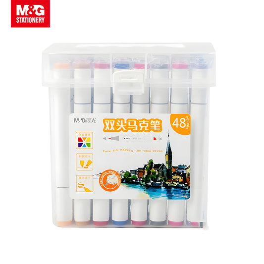 M&G Double Tip Triangle Art Marker 48 Colors (APMV0903)
