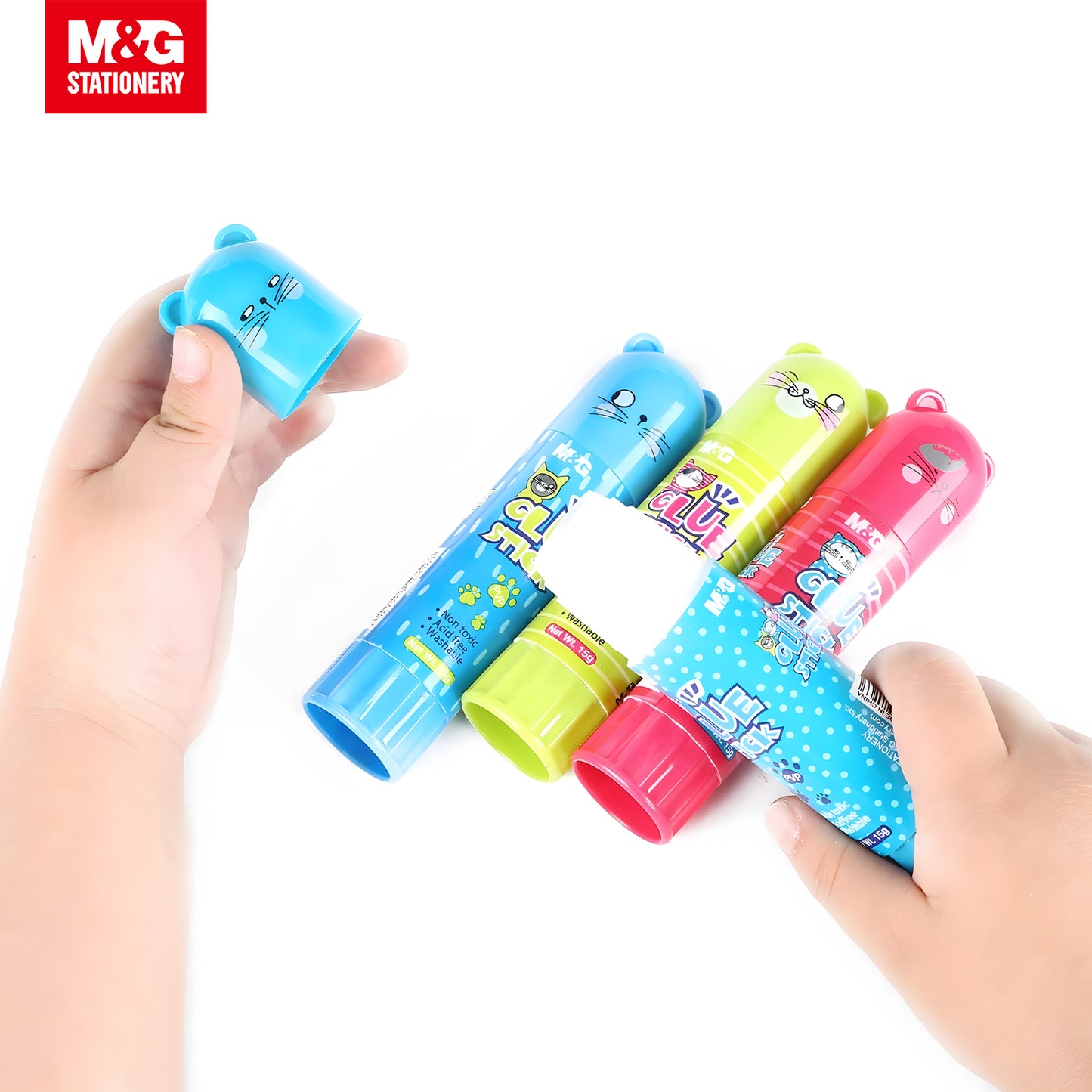M&G "So Many Cats" Cute Cat Design Glue Stick PVP 15g 24s/Set (ASGN7173)