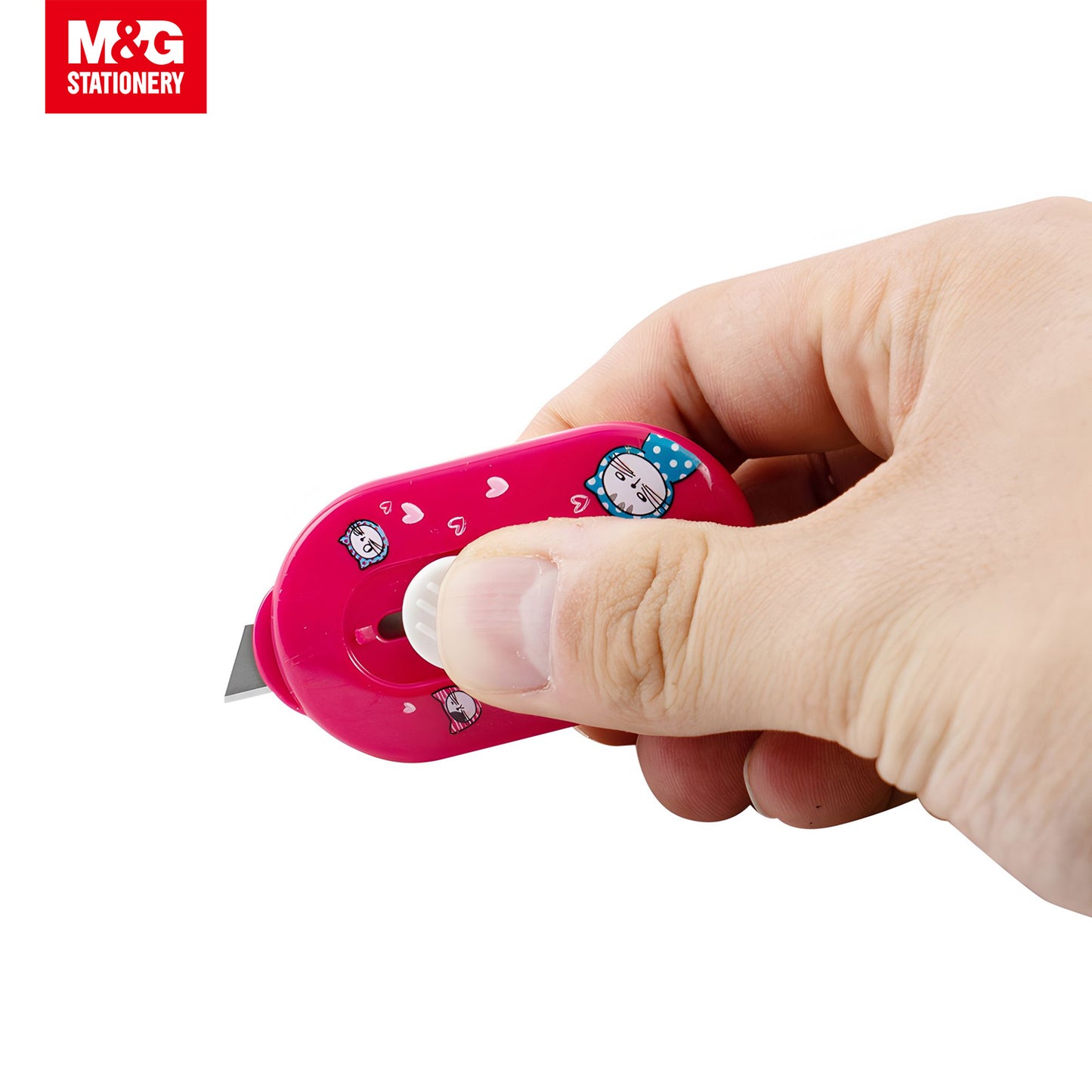 M&G "So Many Cats" Retractable Paper Cutter Knife 3.5 x 6cm 24s/Set (ASS913D9)
