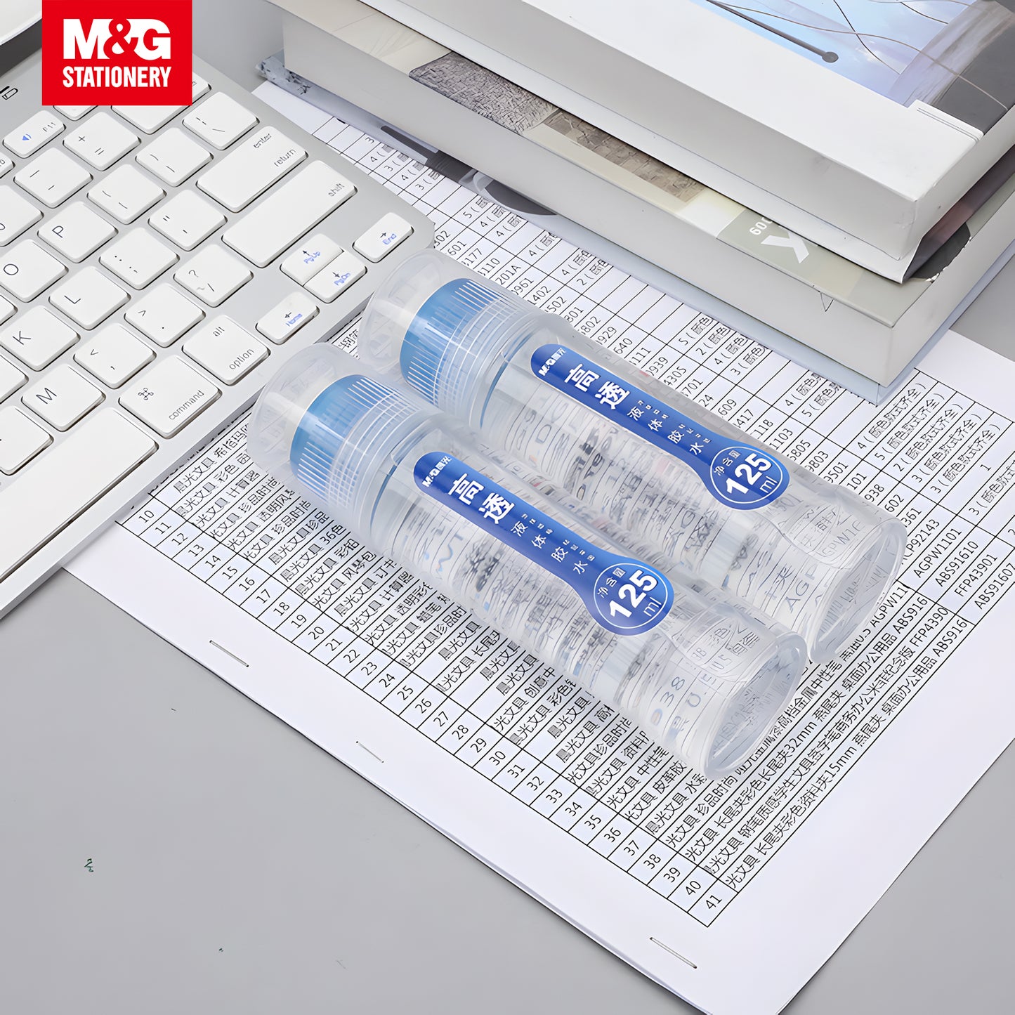 M&G Clear Liquid Glue Highly Transparent 125ml 12s/Set (AWG97049)